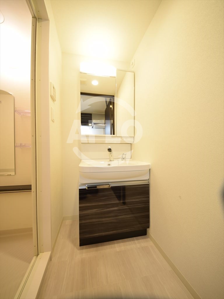 洗面設備　プレサンス難波インフィニティ　洗面所