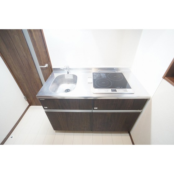 キッチン　２口ＩＨコンロ付きシステムキッチン