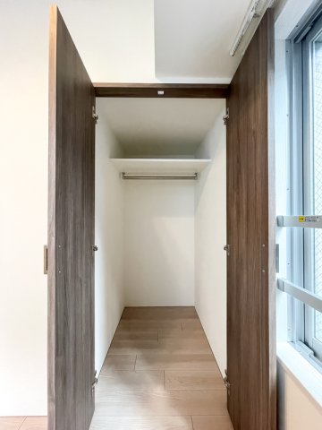 収納　たっぷりとした収納スペースです