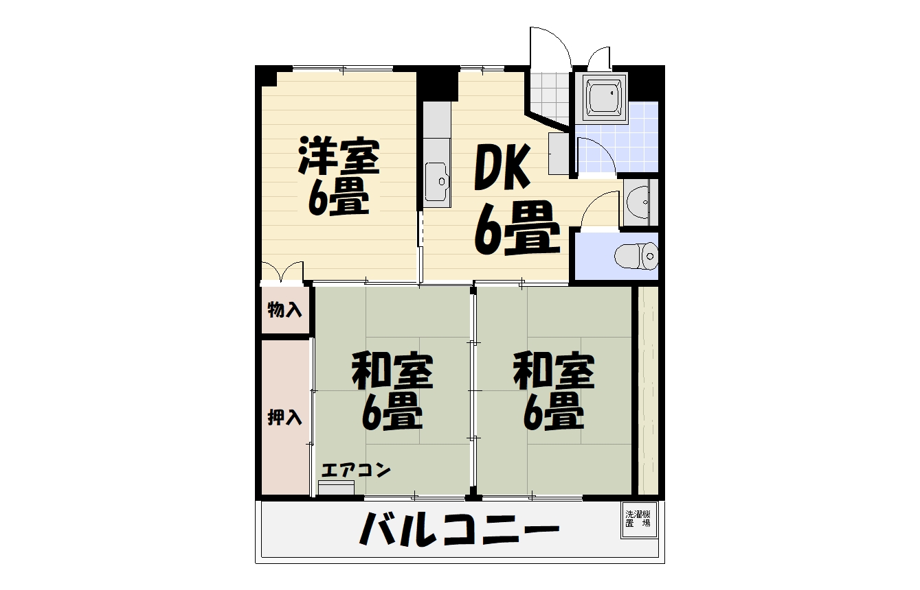 コーポサンライズの間取り写真
