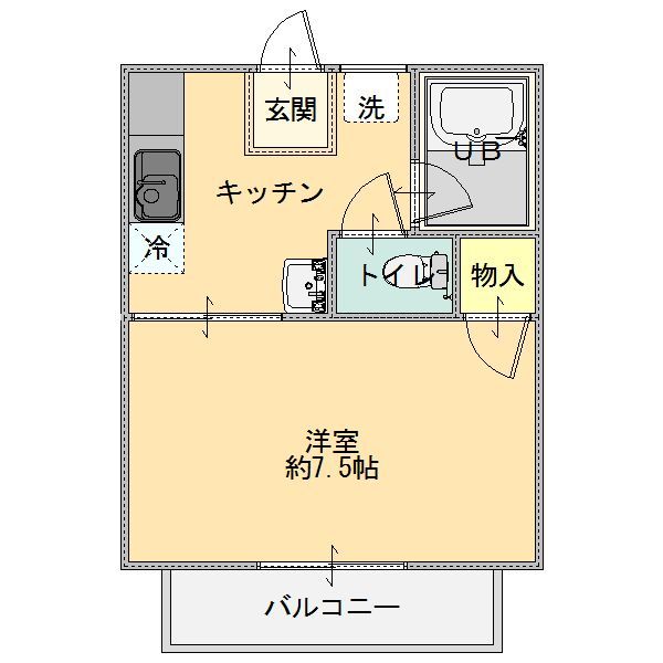あづみコーポの間取り写真