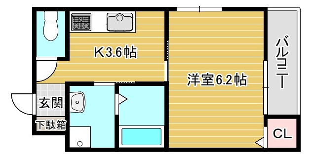 レクエルド深江の間取り写真