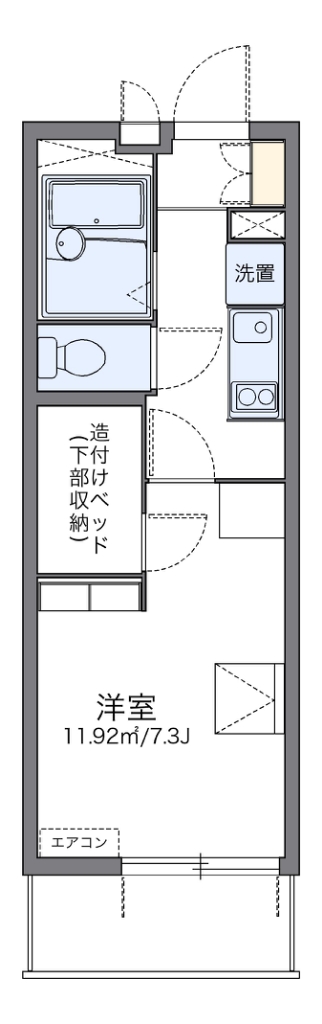 レオパレスライズ フリーの間取り写真