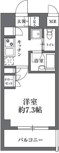 東急田園都市線 駒沢大学駅 徒歩13分 3階建 築21年の間取り写真