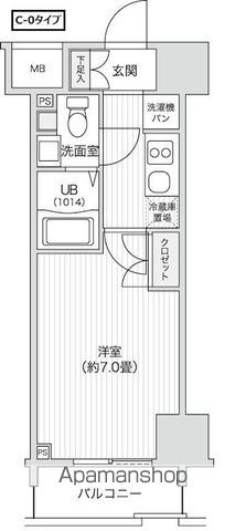 京王線 代田橋駅 徒歩8分 15階建 築16年の間取り写真