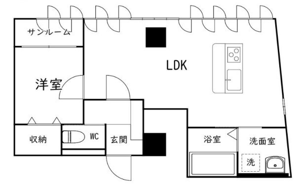 ＪＲ東海道本線 浜松駅 徒歩4分 2階建 築37年の間取り写真