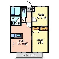 カモミールABの間取り写真