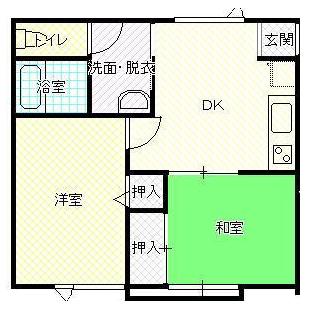 サンホーム内山D棟の間取り