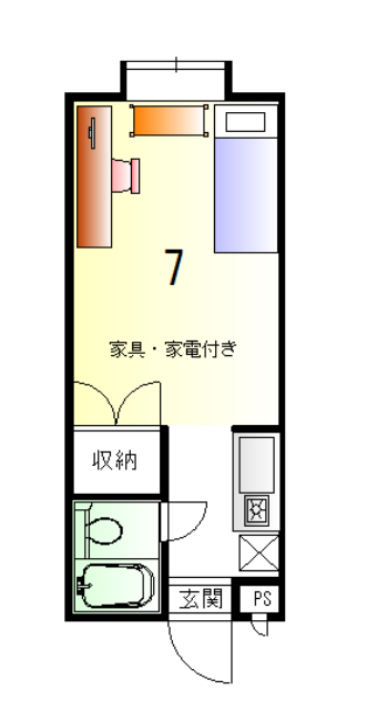 コーポ関の間取り