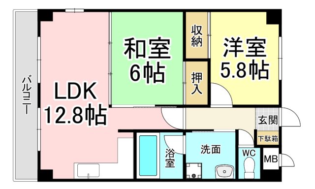 ラルーナ月の間取り