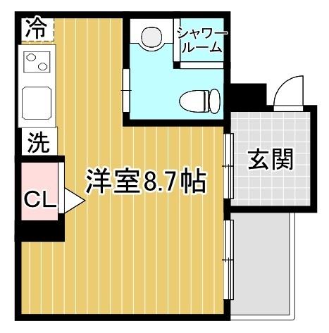 アスティナ弁天町の間取り