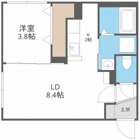 シティレジデンス北３６条の間取り