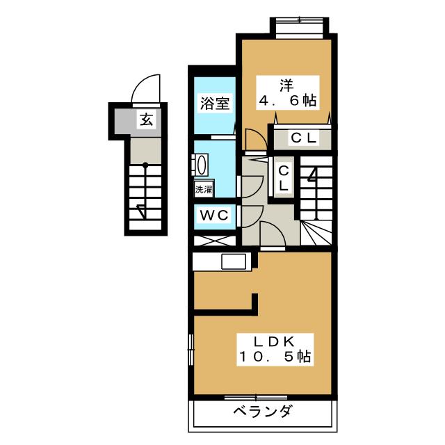 クレールヒルズ・エムの間取り