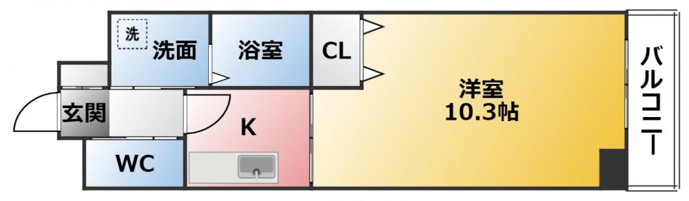 ドゥナーレ畑江通の間取り