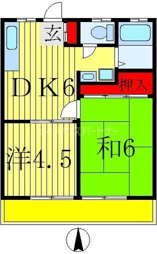 北国分ペアヒルの間取り