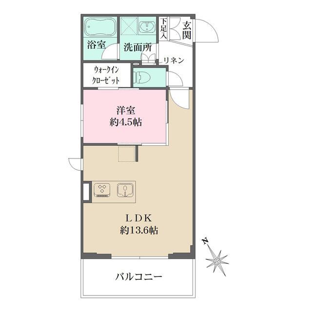 文京区春日のマンションの間取り