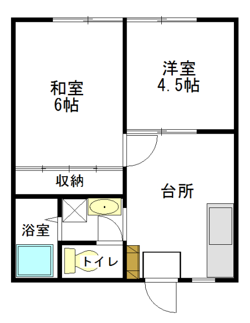 港ケ丘ハイツの間取り