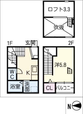 シャンフェルト原(シャンフェルトハラ)の間取り