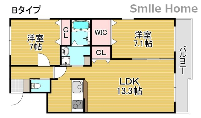 グランメゾン御崎の間取り