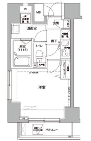 墨田区江東橋のマンションの間取り