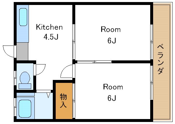 【江戸川区南葛西のアパートの間取り】