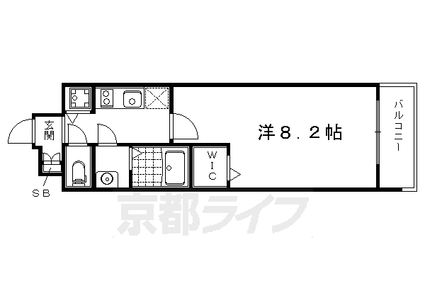 ベラジオ京都一乗寺の間取り