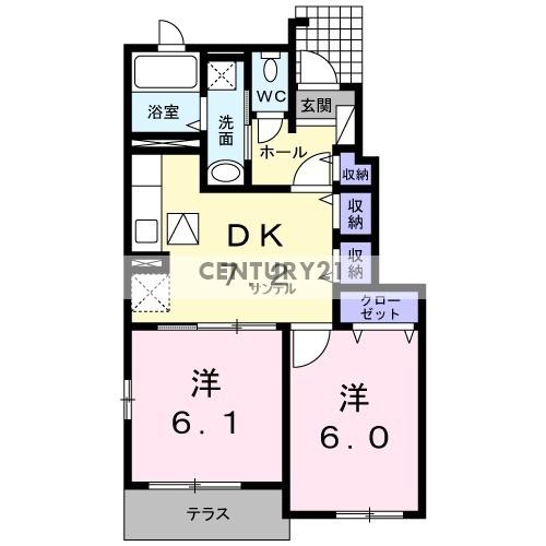 ハナミズキ　１の間取り