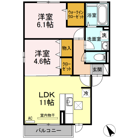 グリーンハイムの間取り