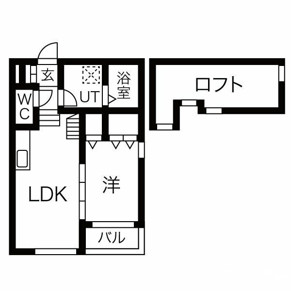 名古屋市中川区花池町のアパートの間取り