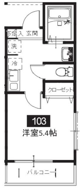 メルディア犬蔵Bの間取り