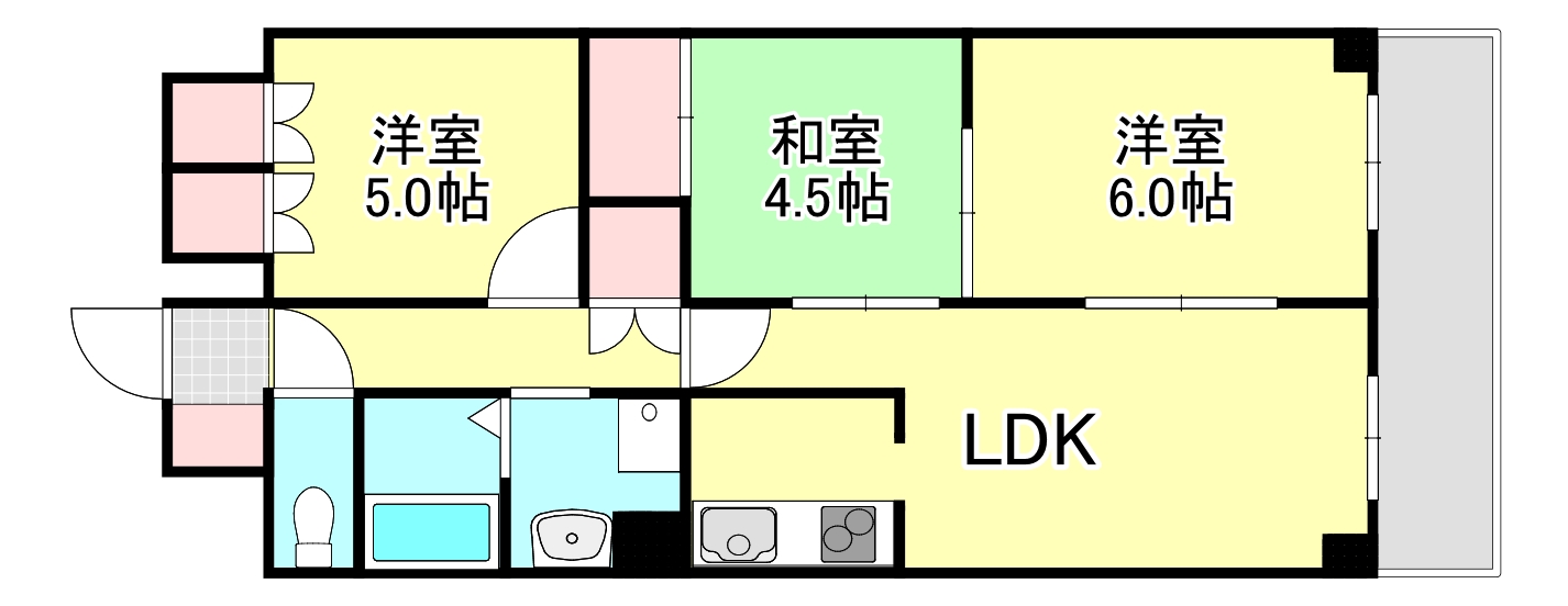 リバーサイド大須賀の間取り