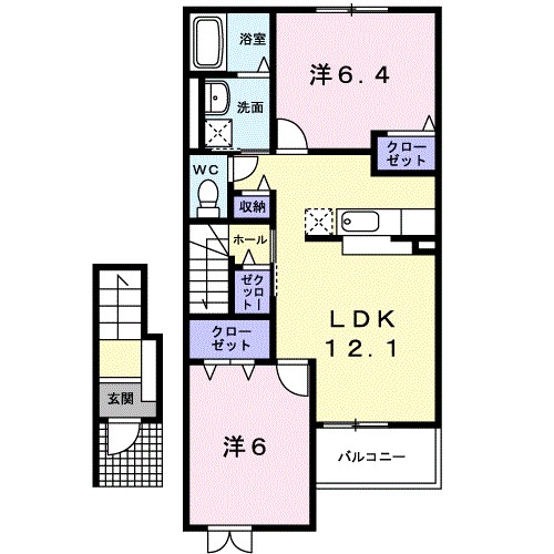 ラ　メゾン　プロスペリテIIIの間取り