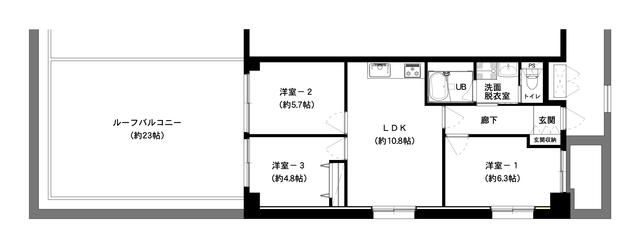 横浜市中区山下町のマンションの間取り