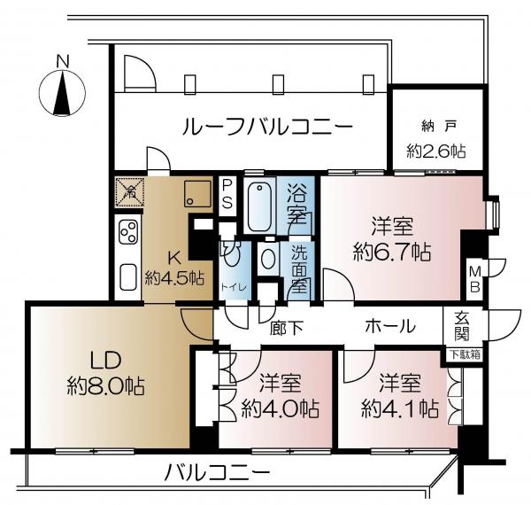 シティコープ国立の間取り