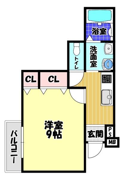 フジパレス河内長野の間取り