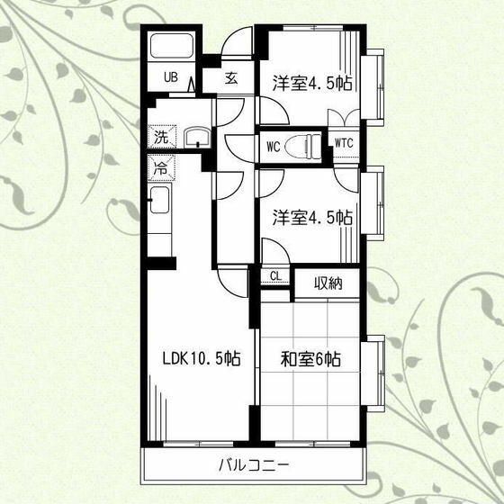 グリーンハイツ伍番館の間取り