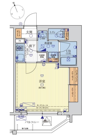 レオンコンフォート西新橋の間取り