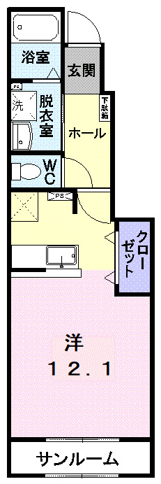 【ライフ　バーゼの間取り】