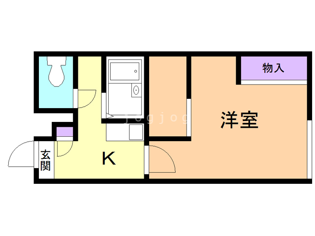 レオパレスカムイの間取り