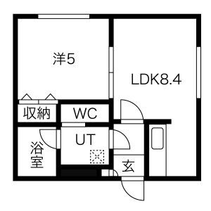 【ブランノワール東札幌の間取り】