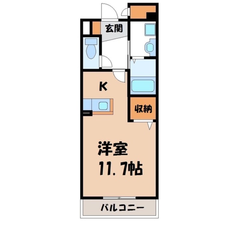 筑西市乙のマンションの間取り