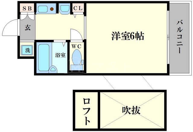 エステムコート大阪・中之島南の間取り