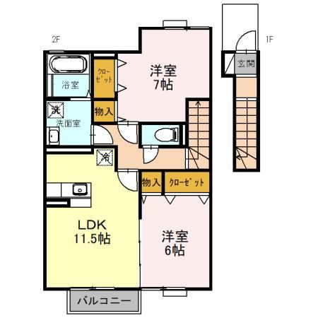 ルミエール（精華町）の間取り