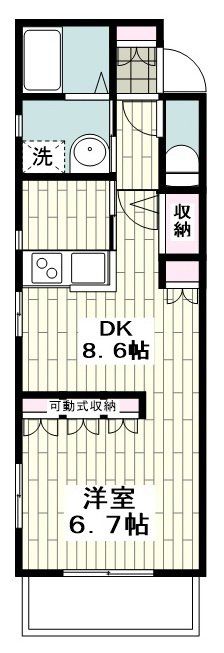 【鎌倉市由比ガ浜のマンションの間取り】