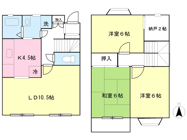 【メイプル佐重Ｂ棟の間取り】