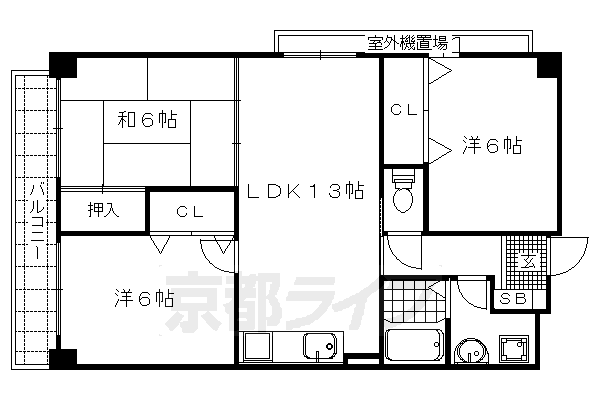 カーセン２２の間取り