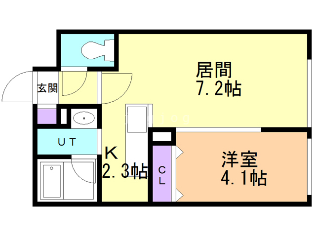 札幌市中央区北七条西のマンションの間取り