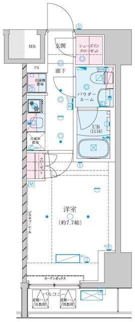 ジェノヴィア川崎VIIの間取り