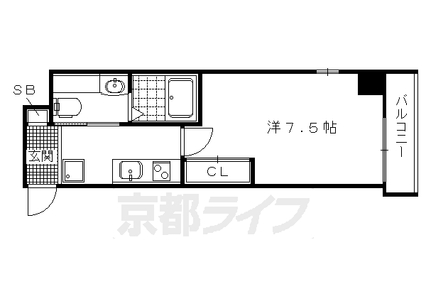 カーサ北烏丸の間取り