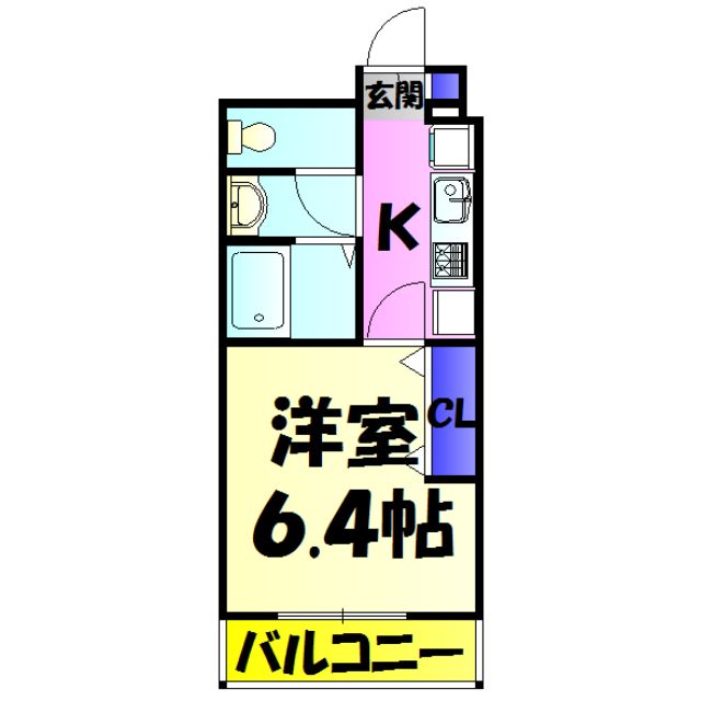 アンプルール　フェール　Ｋ．Ｙｕの間取り
